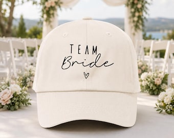 Team Bride Baseball Cap, Bachelorette Wedding Hat, Bridesmaid Bridal Party Dad Hat
