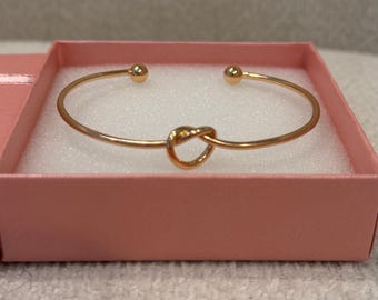 Bridesmaid Proposal Bracelet Gift Box, I Can’t Say I Do Without You Knot Bracelet, Maid of Honor Gift, Bridal Party Proposal Jewelry