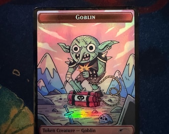 Secret Lair Goblin Storm: Roaming Throne by Wizard of Barge Proxy