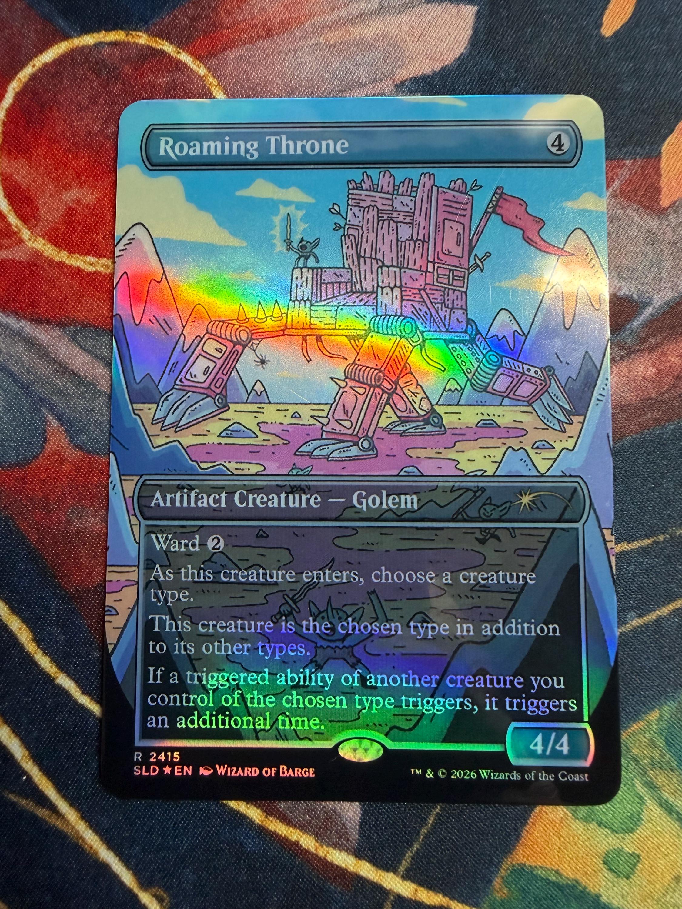 うろつく玉座 Roaming Throne Secret Lair goblin Secret Lair Goblin Storm: Roaming Throne by Wizard of Barge Proxy