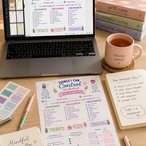 Things I Can Control Worksheet | Anxiety Relief & Mental Wellness Planner (Digital Download) image 5