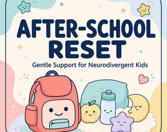 After-School Reset Printable | Neurodivergent Visual Routine (Digital Download)
