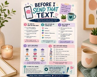 Before I Send That Text | RSD ADHD Anxiety Tool (Digital Download)