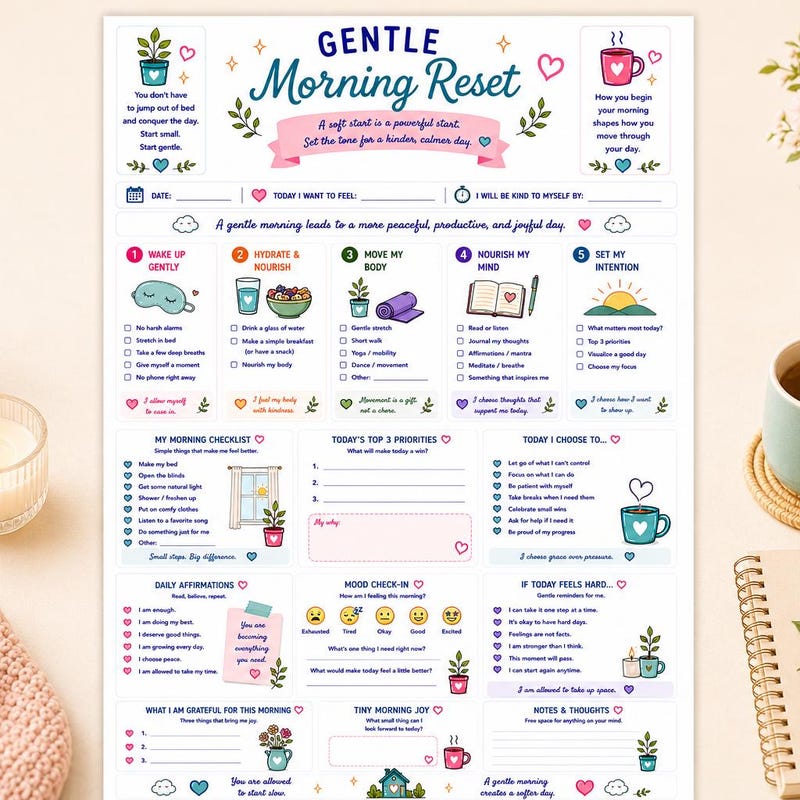 Aesthetic Morning Routine - Etsy