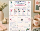 Burnout Recovery Planner | Stress Relief Journal | Self Care Workbook | (Digital Download)