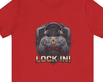Lock In Life | Gamer Controller Tee | Gaming Graphic T-Shirt | Unisex Bella Canvas Tee