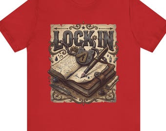 Vintage Journal T-Shirt | Book Lover Tee | Writer Shirt | Lock In Life | Unisex Heavy Cotton Graphic Tee