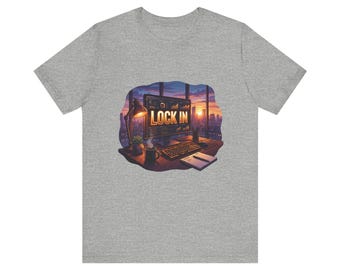 Work Flow T-Shirt | Start Your Day T-Shirt | Hustle T-Shirt | Lock In City Dawn Unisex Heavy Cotton Graphic Tee