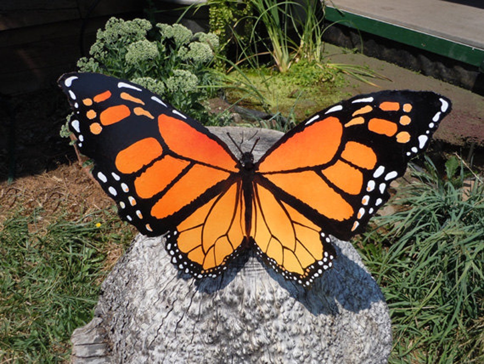 Big Monarch Butterfly metal sculpture Etsy