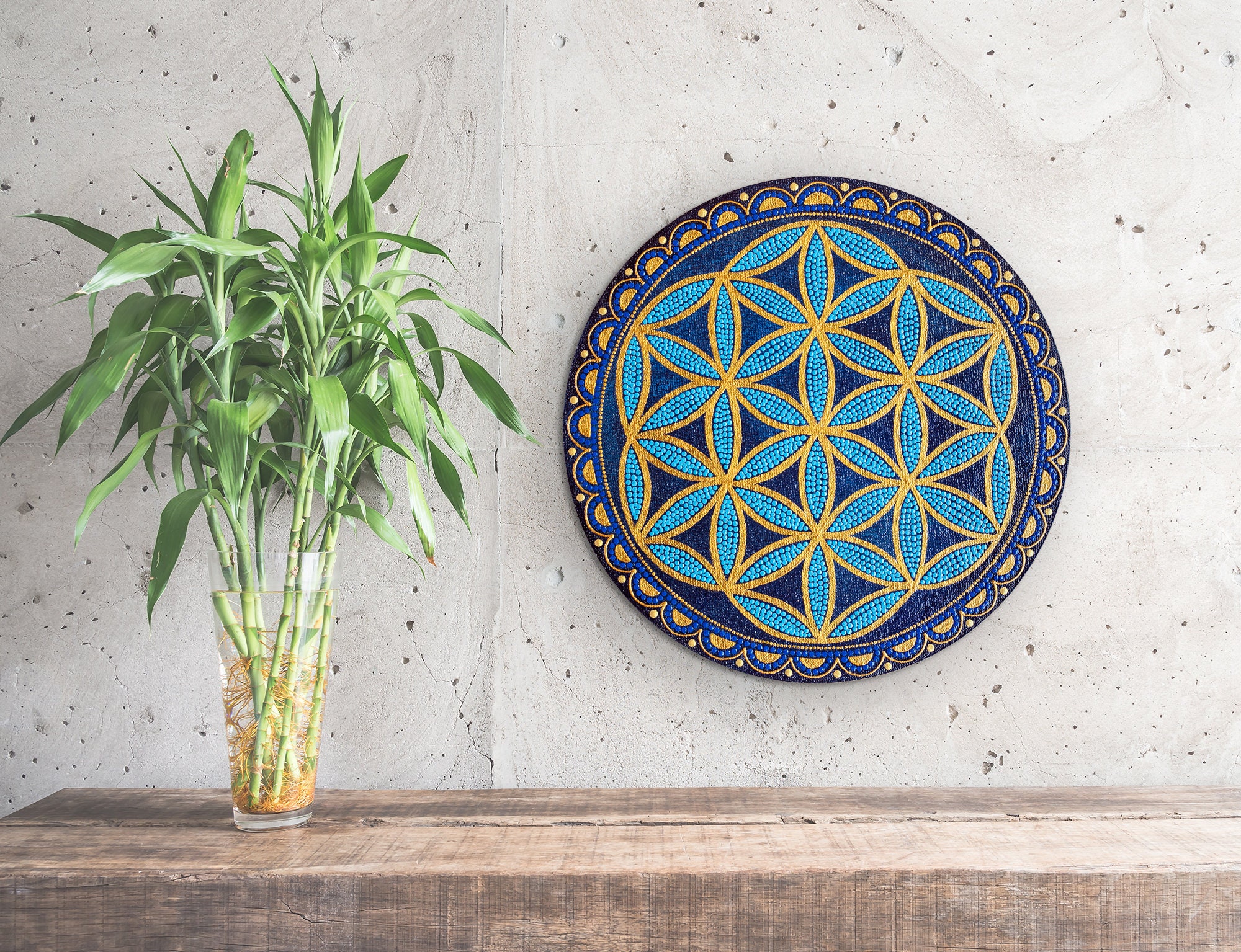 Blume des Lebens Mandala Esoterik Kunst Heilige Geometrie - Etsy