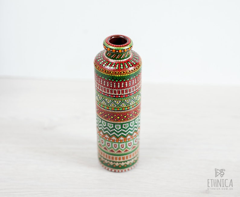 Ceramic decorative african vase for flowers Hand painted Etsy