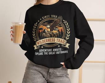 Sweat-shirt vintage Eagle Mountain Graphic - Explorez les vêtements inspirés de la nature en plein air