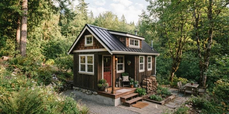 The Woodland Haven Tiny House Blueprint & Digital Design Guide