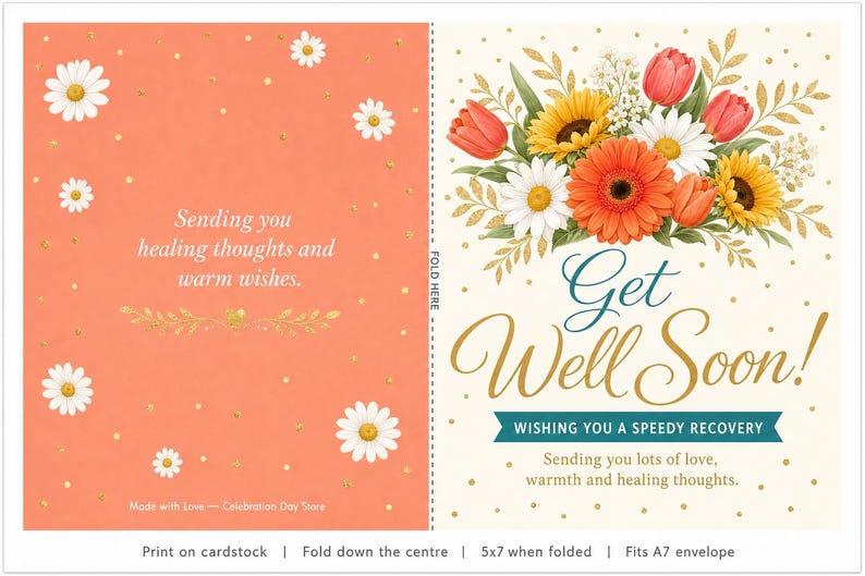 Printable Get Well Soon Card