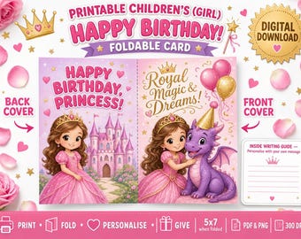 Printable Birthday Card for Girls
