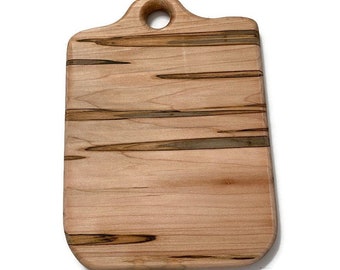 Small Ambrosia Maple Serving Board, Wood Cutting Board, Rustic Farmhouse Kitchen Accessory