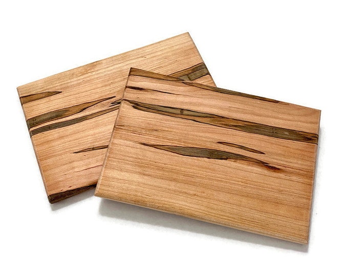 Small Rectangle Cutting Board Set, Ambrosia Maple Cutting Board, Rustic Chopping Boards