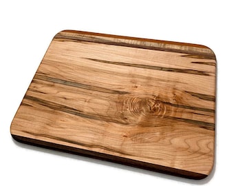 Large Rectangle Multi Wood Cutting Board, Wide Wooden Kitchen Chopping Board, Rustic Eco Friendly Chef Gift