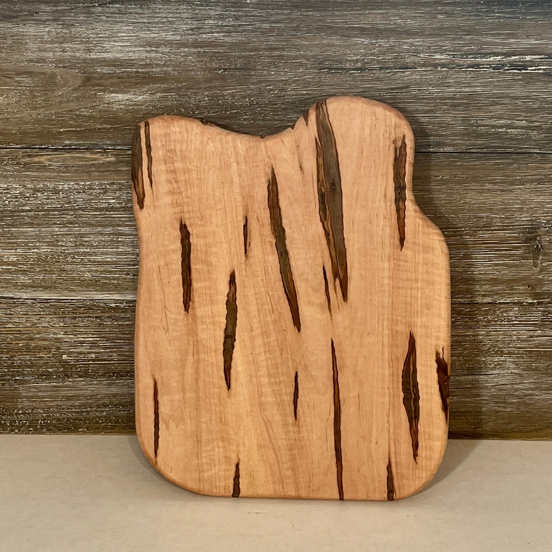 Rustic Maple Wood Cutting Board Riser Pedestal Display Board Etsy