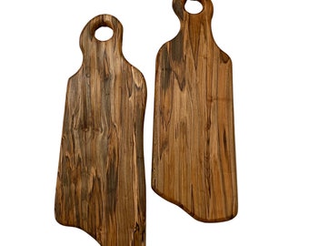 Ambrosia Maple Wood Cutting Board Set, Wooden Buffet Serving Board, Wedding Catering Display