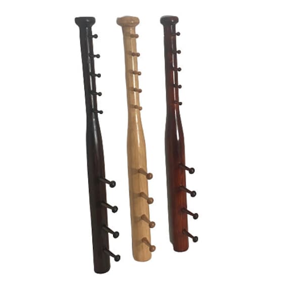 Baseball bat hat rack sale