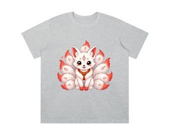 かわいい九尾の狐「グ・ミホ」キッズTシャツ