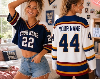 Hockey Romance Inspired Unisex Crop Mesh Jersey, Custom 44 BookTok Reader Gift, Bookish Apparel, Campus Team Shirt, Romance Fan Gift