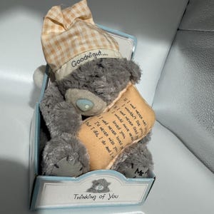 Me To You Tatty Teddy Goodnight Bear With Pillow In Original Thinking Of You Display Box Collectible Plush Gift