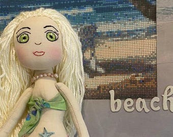 Pearl - Mermaid rag doll