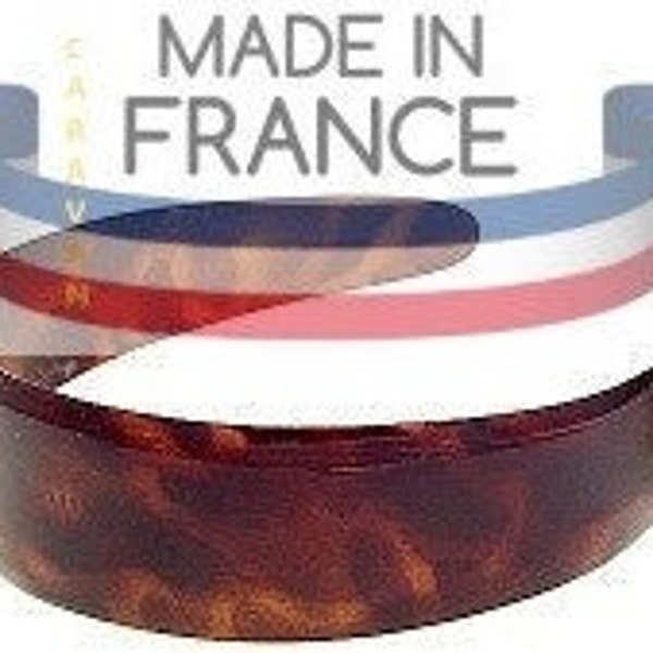 Classic Tortoise Shell Wide Headband Made in France by Caravan