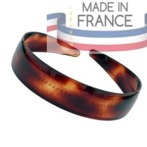 Tortoise Shell Color Headband  Made in France by Caravan