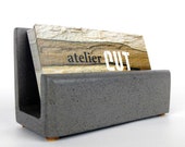 Concrete Business Card Holder, Cement Business Card Holder, Concrete Desk Accessories, Modern Desk Organizer Concrete, Unique, Minimalist