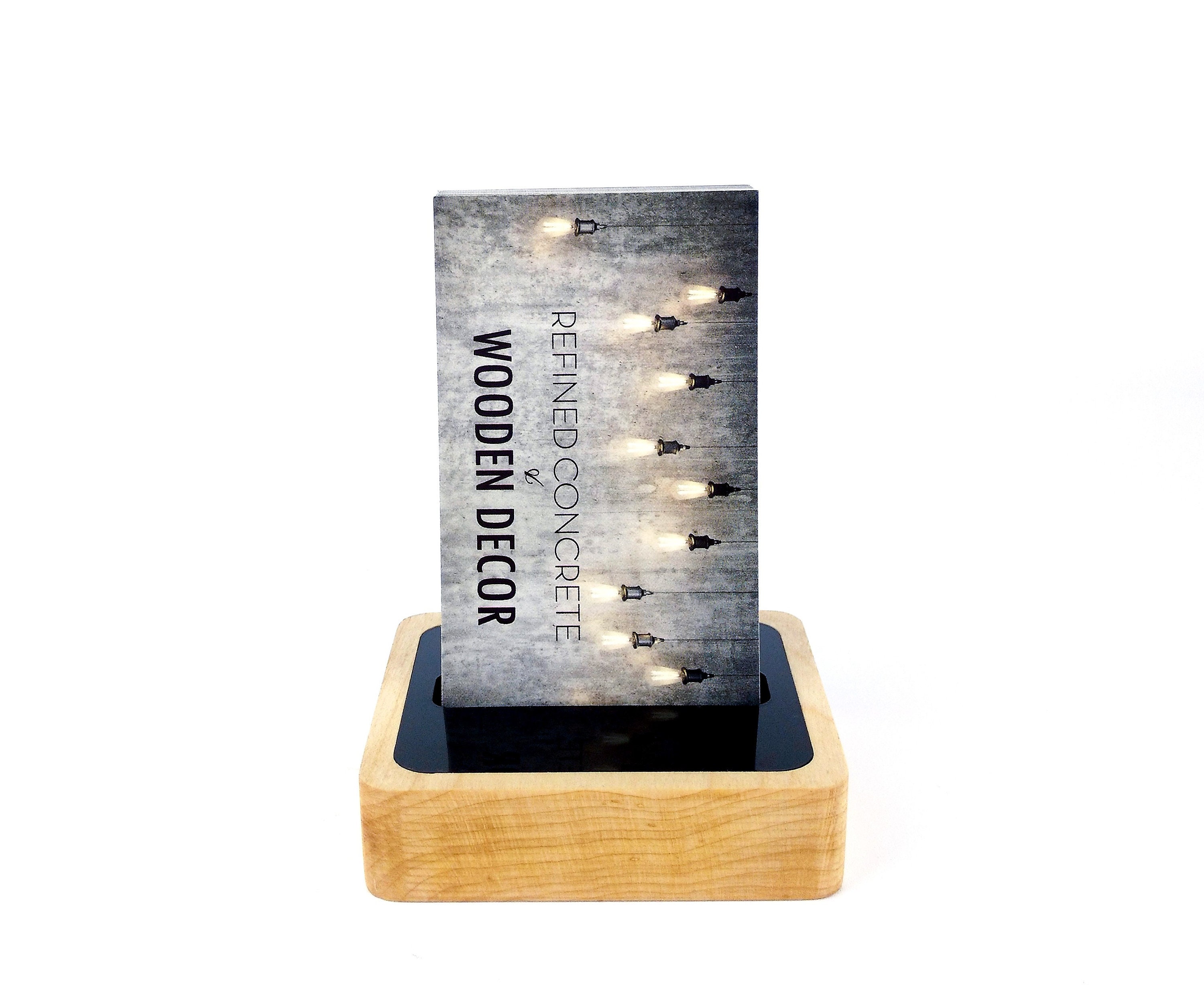 Masculine Business Card Holder Vertical Business Card Stand