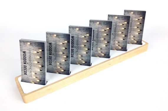 Multiple Business Card Holder For Desk Multiple Business Card Etsy