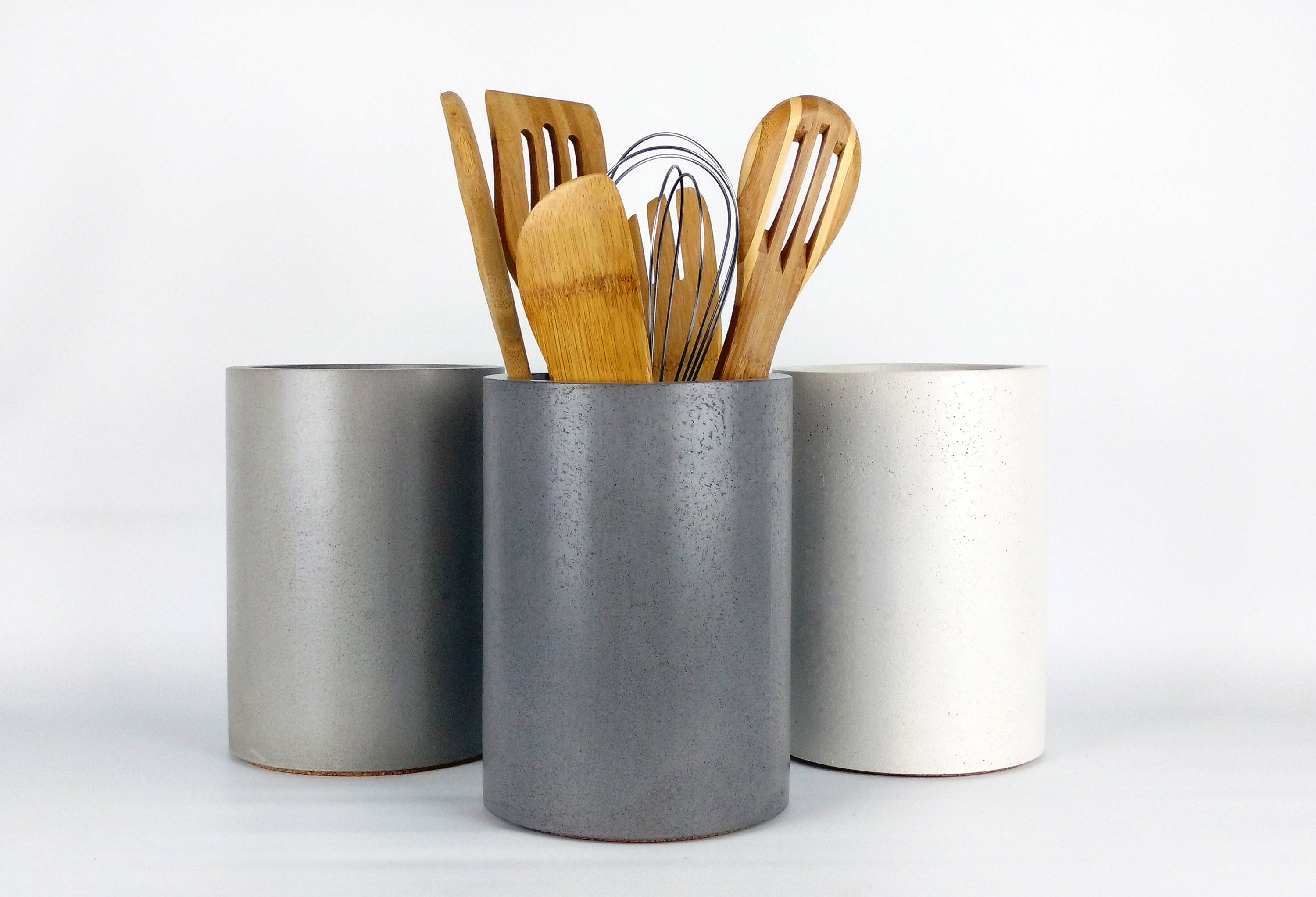 Kitchen Utensil Holder Concrete Utensil Holder Kitchen Etsy