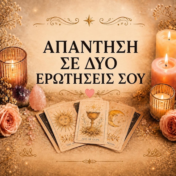 Προσωπική Πρόβλεψη Ταρώ | Εξατομικευμένη Ανάγνωση  2 Προσωπικές Ερωτήσεις  | PDF Reading | Love Reading Answer to 2 of your questions