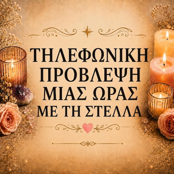 Τηλεφωνική Πρόβλεψη 1 ώρας με την Στέλλα κατόπιν συνεννόησης Σαββατοκύριακο Μόνο  Tarot Reading by Stella TARO