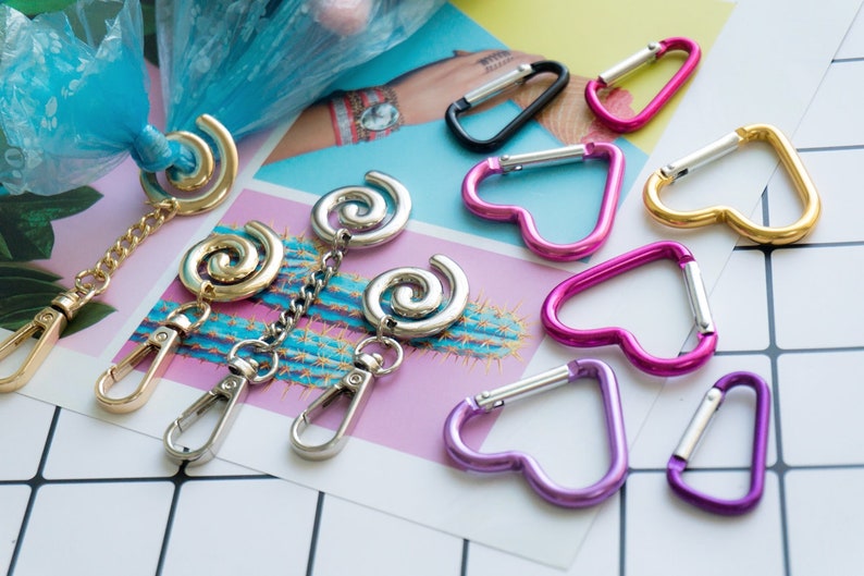 Keychain to Hold Used Poop Bag Poop Bag Holder Easy Slide Etsy