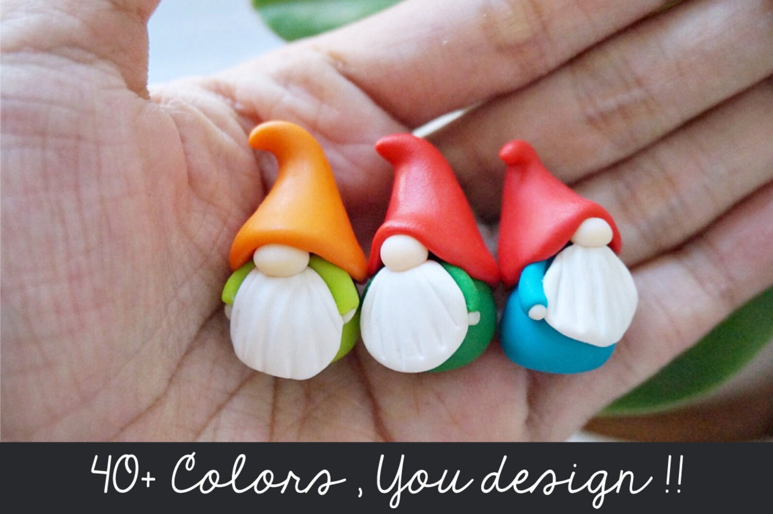 Custom gnomes stitch markers keychain miniature gnome charm Etsy