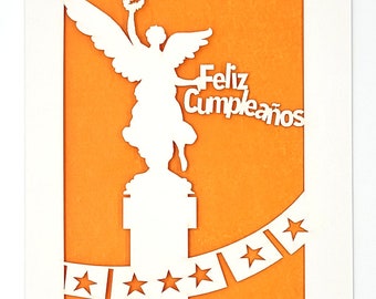 Feliz Cumpleanos - Angel of Independence in Mexico City, Happy Birthday to all, Mexican Icon
