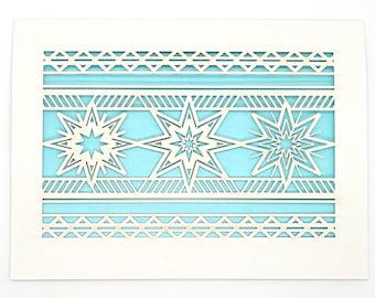 Snowflake holiday greetings card, we all love a little snow around the holidays