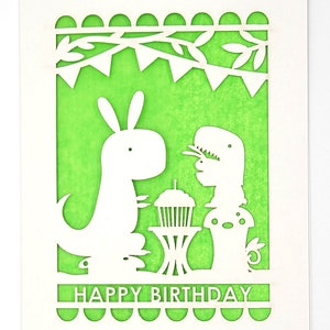 Birthday party with your favorite people a Bunny and T-rex in costumes, Costume party, Birthday cake, Happy Birthday, Party with friends image 5