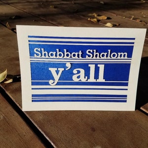 Shabbat Shalom Y'All - Paisible - Meilleurs voeux - Adapté aux juifs - tout compris
