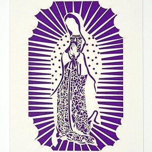 The Blessed Virgen de Guadalupe, Blessed Virgin Catholic Saint, represents social justice for women, protector of motherhood and feminism