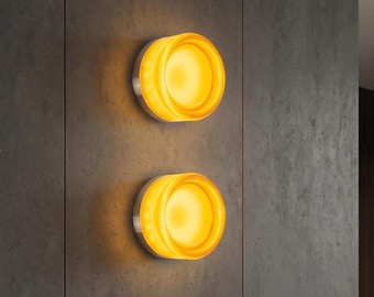 Nordic LED Wall Lamp Jelly Glass Sconce Modern Corridor Bedroom Lighting