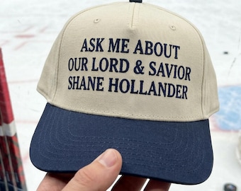 Embroidered  Ask me about our lord Savior Heated Rovalry Cap, Hockey Romance Hat, Team Hollanov Baseball Cap, Heated Movie Rivalry Hat