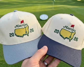 Embroidered Augusta Golf Cap, Retro Sport Club Hat, Golf Lover Gift, Custom Business Team Hat, Golf Tournament Hat,Augusta Inspired Golf Hat