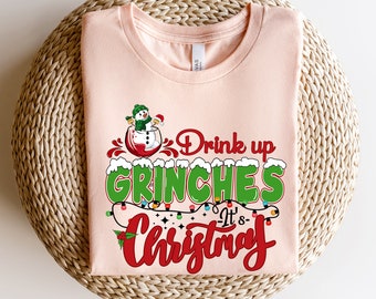 Drink Up Grinch Its Christmas SVG PNG, Digital file