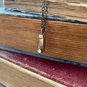 Collar de tipografía vintage - Punto' Período / Punto completo - Puntuación - Collar / Regalo único de San Valentín