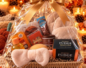Autumn Boo Basket – Cozy Self-Care Gift Box for Her (Halloween Pamper Hamper)
